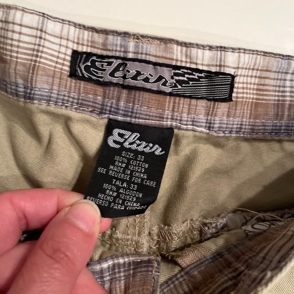 Elixir Men's Khaki Shorts (Size 33 / 100% Cotton / Previously Worn) - Picture 5 of 10